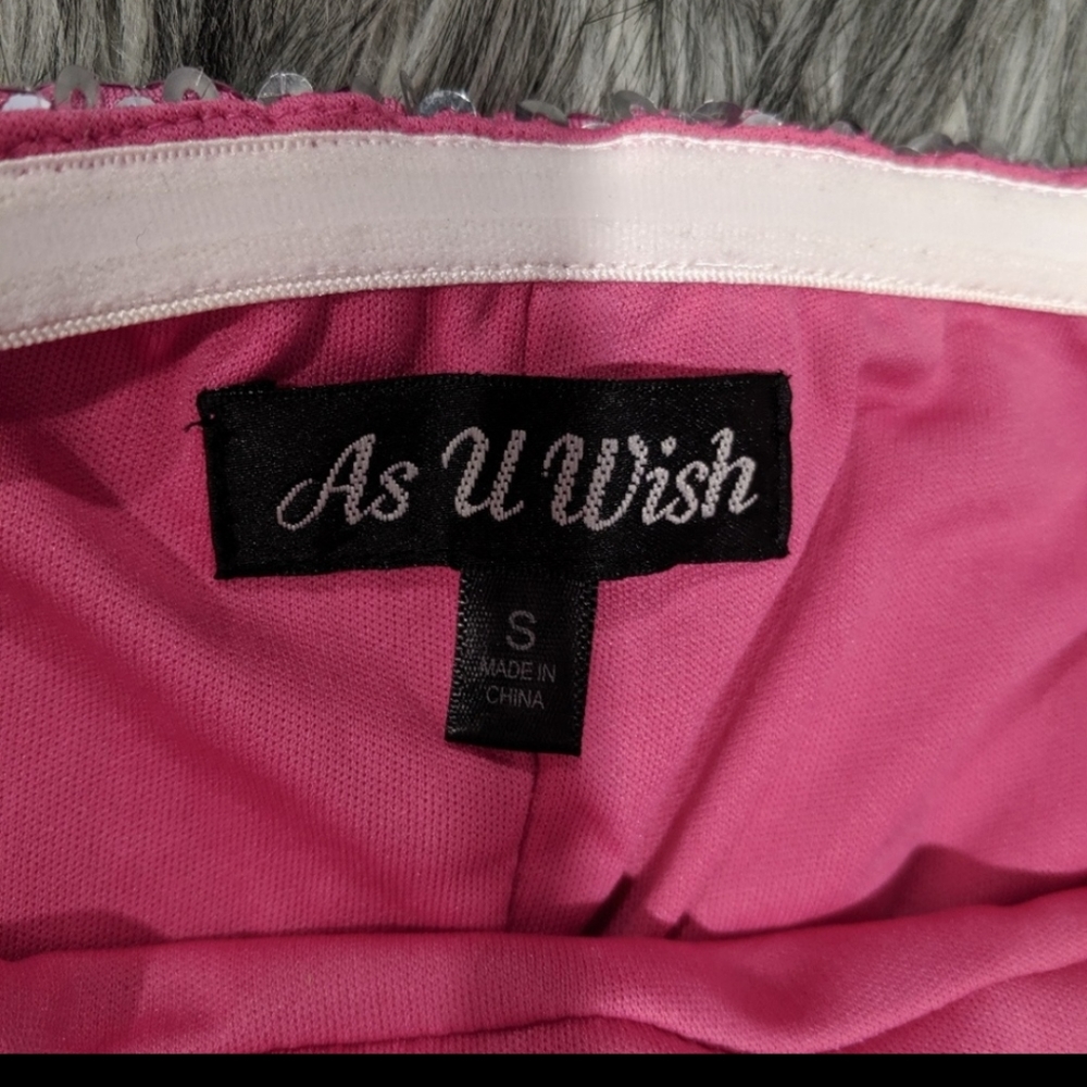 💗SOLD💗As U Wish sequined strapless dress - Picture 4 of 6